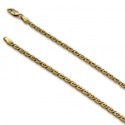 Cadena de oro con eslabon de diseño italiano marinero