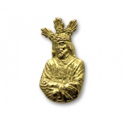 Medalla de oro de la silueta Jesús Cautivo 27mm