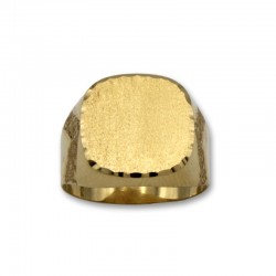 Sello de oro con forma cuadrada semihueco