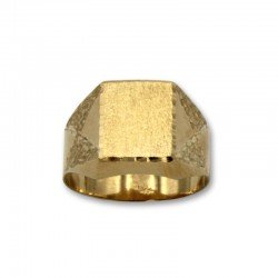 Sello de oro con forma rectangular semihueco