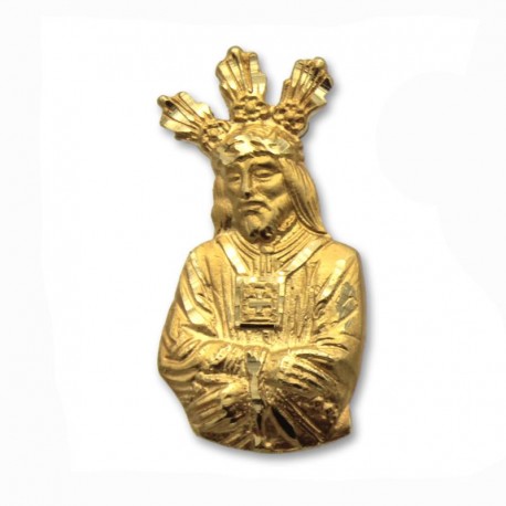 Medalla de oro de la silueta Jesús Cautivo 29mm