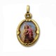 Medalla de oro de la Virgen del Carmen en esmalte