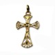 Cruz de oro con cristo y calados