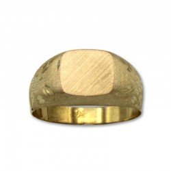 Sello de oro forma rectangular semihueco