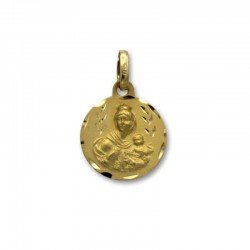 Medalla de oro virgen del Carmen 14mm