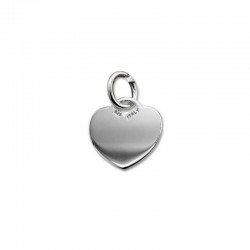 Colgante de plata de un corazón liso 12mm