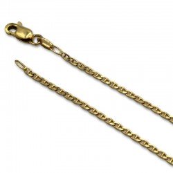 Cadena de oro con eslabon bilbao barras 1.50mm