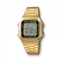 Reloj clásico digital dorado Casio unisex