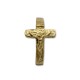 Anillo de oro con cruz y cristo