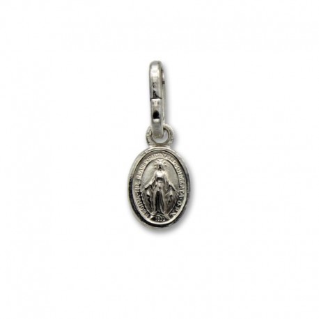 Medallita de plata virgen de la Milagrosa 12x8 mm